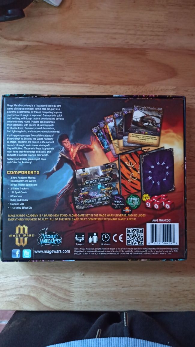 Jogo tabuleiro Mage wars
