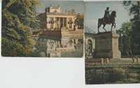 Dwie stare pocztówki z Warszawy Łazienki