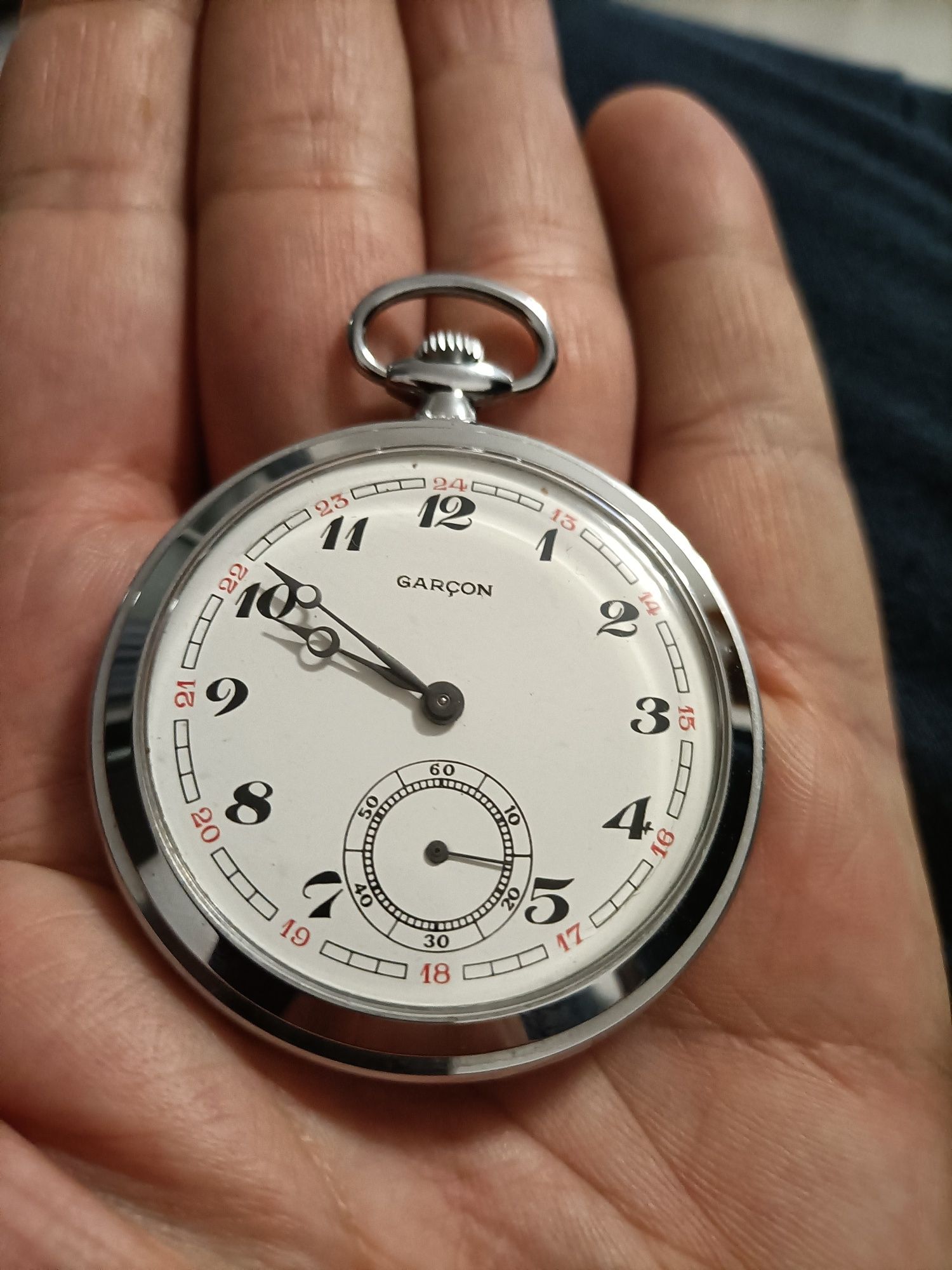 Relógio de bolso Garçon