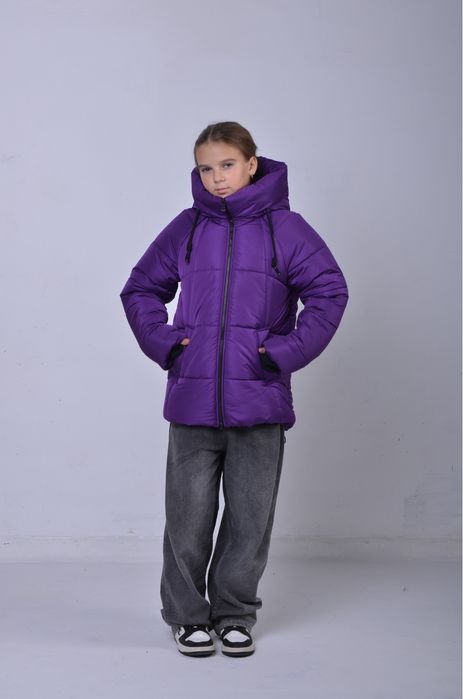 Зимова вкорочена куртка для дівчинки 140, 146, 152 см