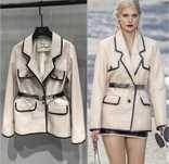 Шкіряний піджак в стилі Chanel