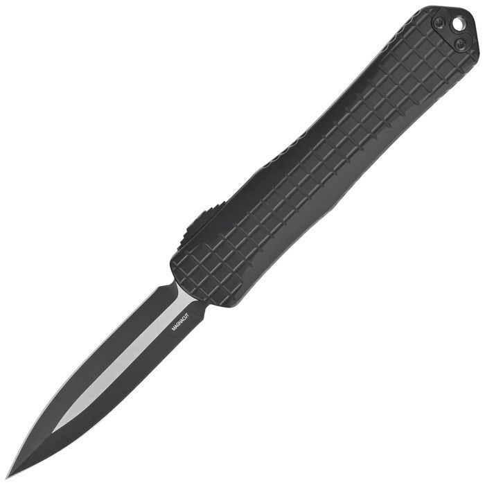 Nóż automatyczny OTF Heretic Manticore X D/E Black Frag Aluminium, Bla