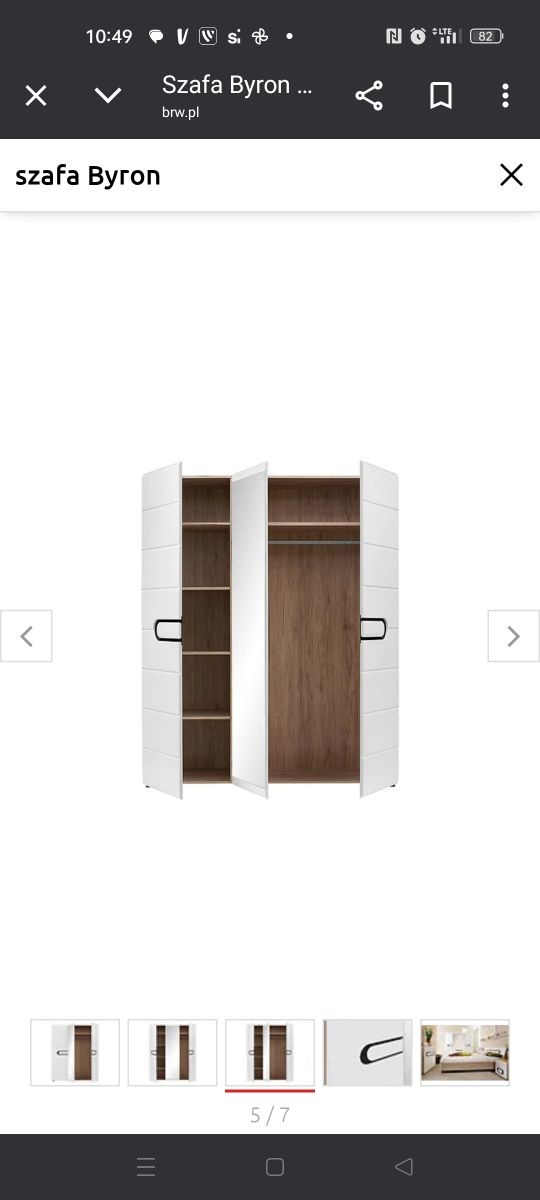 Szafa BYRON z Black Red White