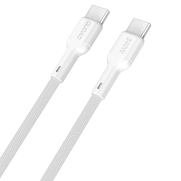 Kabel Dudao L9C Max 240W PD USB-C - USB-C 2m - biały