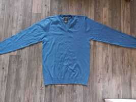 Sweter cienki błękitny XL