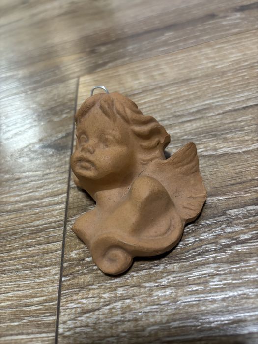 Zestaw ręcznie robionych figurek żółw, niedźwiedź, słoń, aniołek