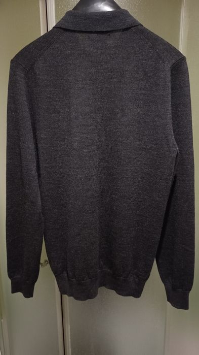 Christian Berg  NOWY  Niemiecki sweter z kołnierzykiem , 50% Merino, M