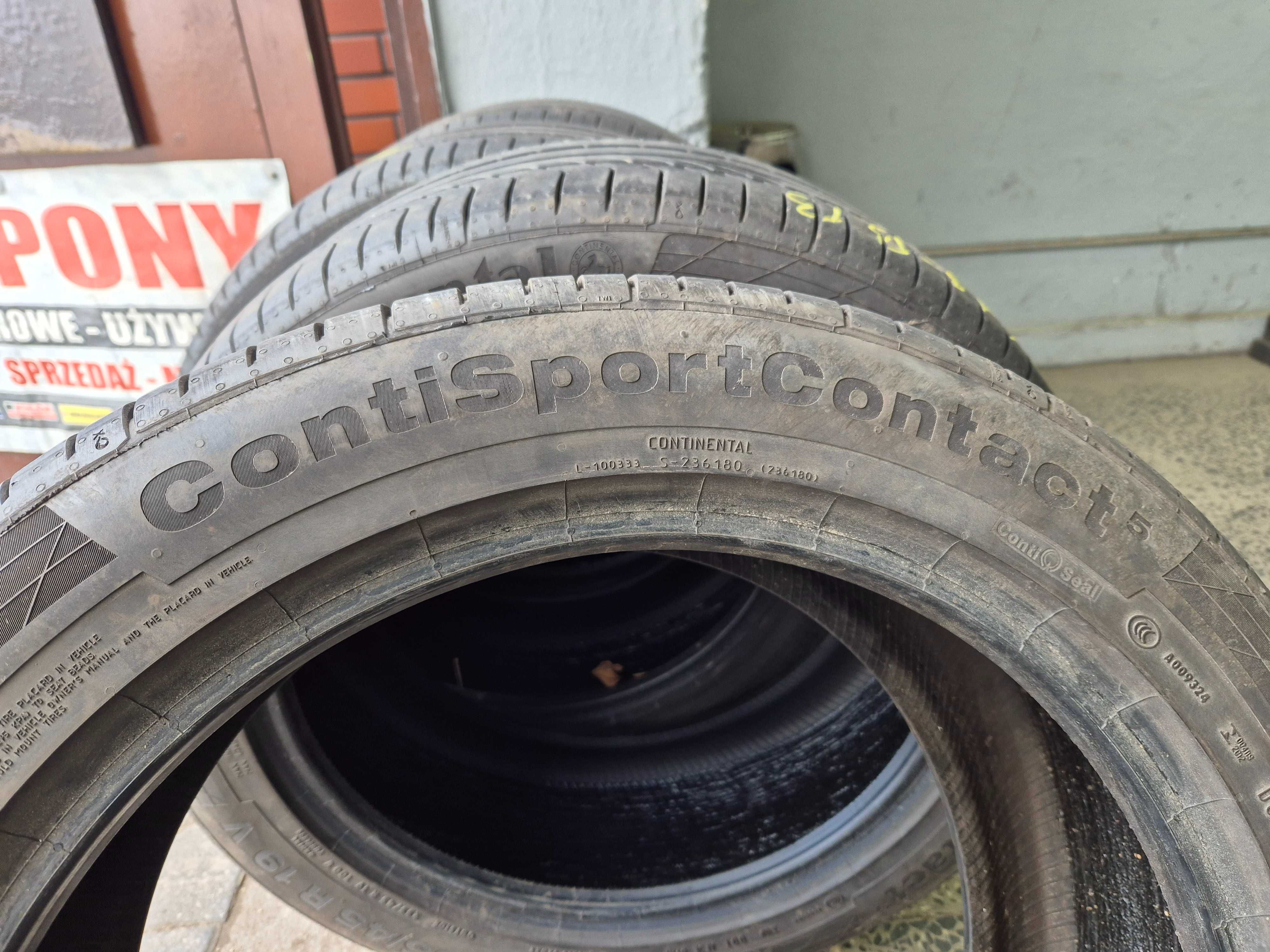 255/45r19 continental opony uzywane 4szt dostepne 2021r
