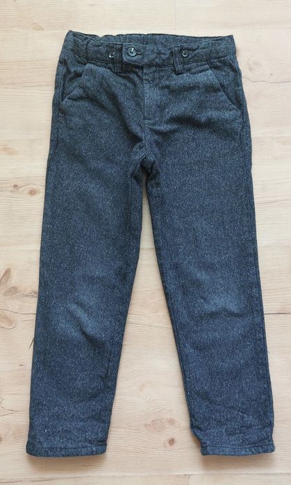 Spodnie melanżowe 134 Pepperts  bawełniane wizytowe eleganckie