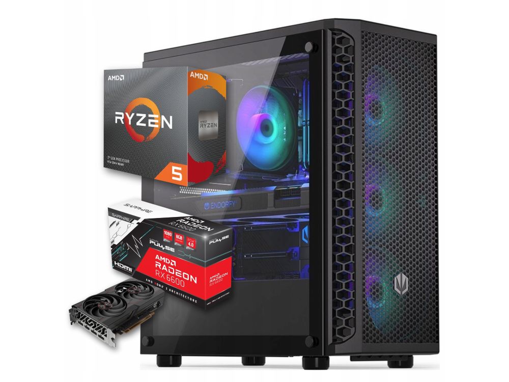 Komputer stacjonarny BSG Striker V9 Ryzen5 16GB DDR4 1TB SSD Win11Pro
