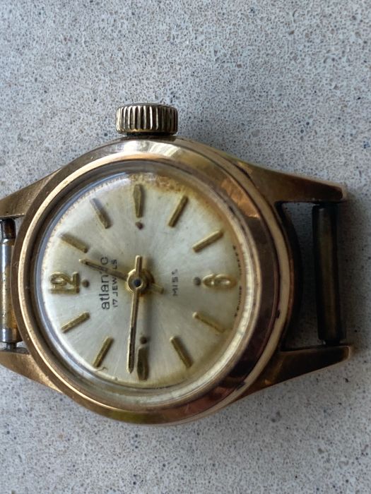 Zegarek damski Atlantic pozłacany