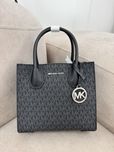 Сумка michael kors mercer medium logo and leather