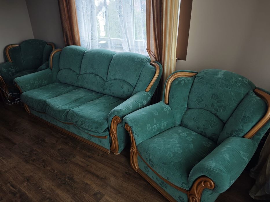 Kanapa/ sofa z dwoma fotelami