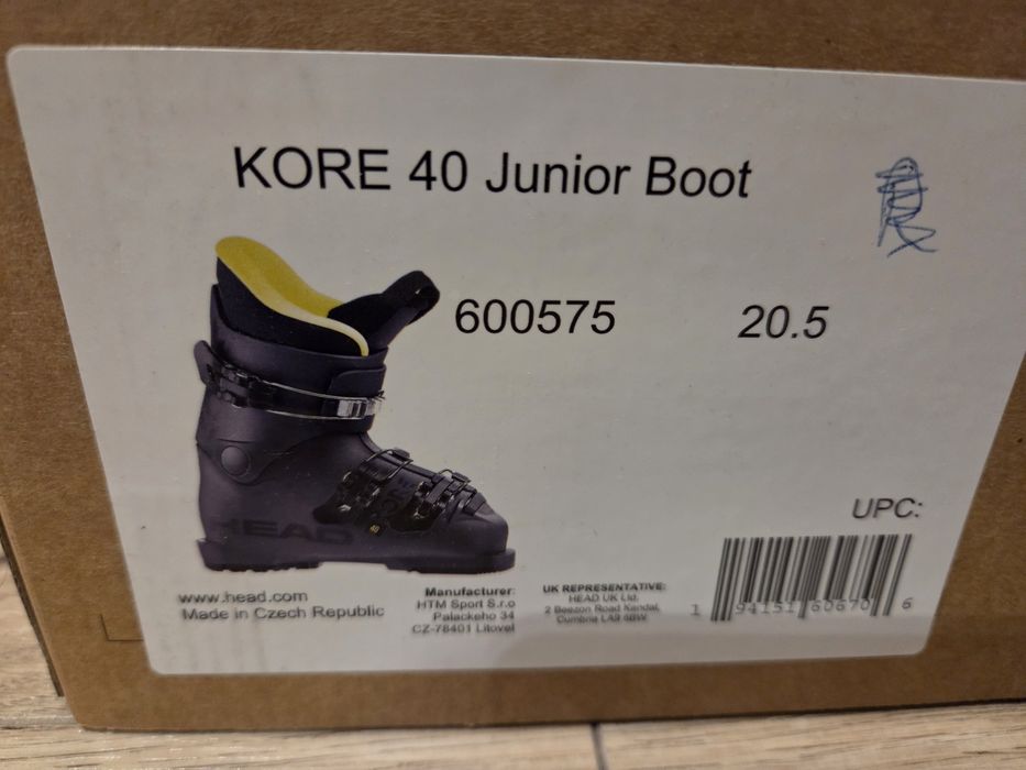 Buty narciarskie dziecięce Head Kore JR r. 20,5 r. 33  jak nowe