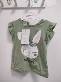 Komplet T-shirt z Spódniczką królik 68