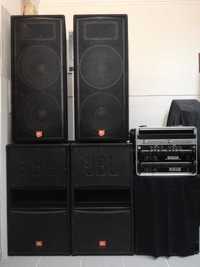 PA JBL PASSIVO 6.000 WATTS - Incluí Rack Amplificação