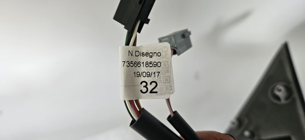 Lusterko boczne prawe 06- boxer jumper ducato 8+2 pin nowe OE antena