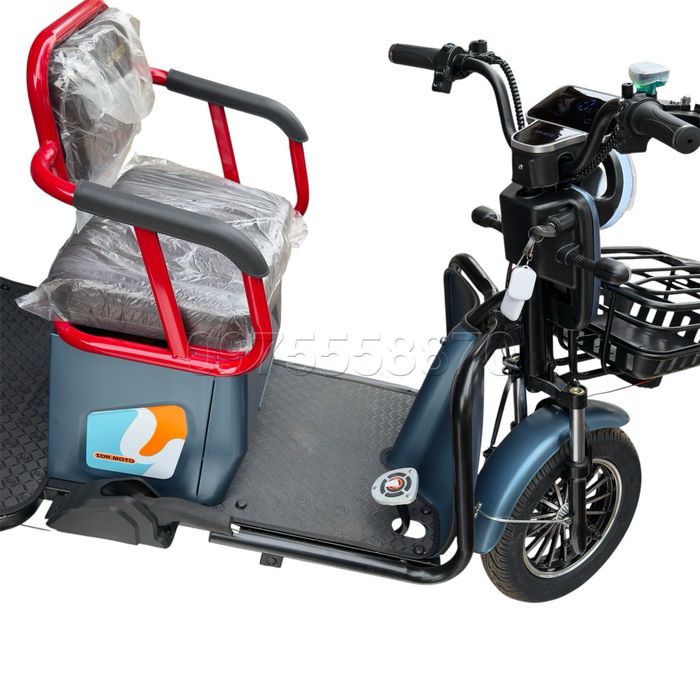 ‼️Электротрайк 2000W-72V-28Ah шини 10"