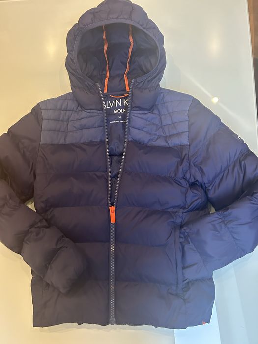 Calvin Klein Golf oryginalna zimowa  męska kurtka puchowa z kapturem