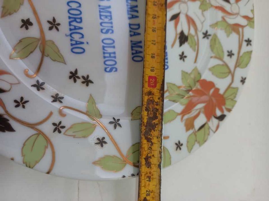 Prato decorativo, com quadra