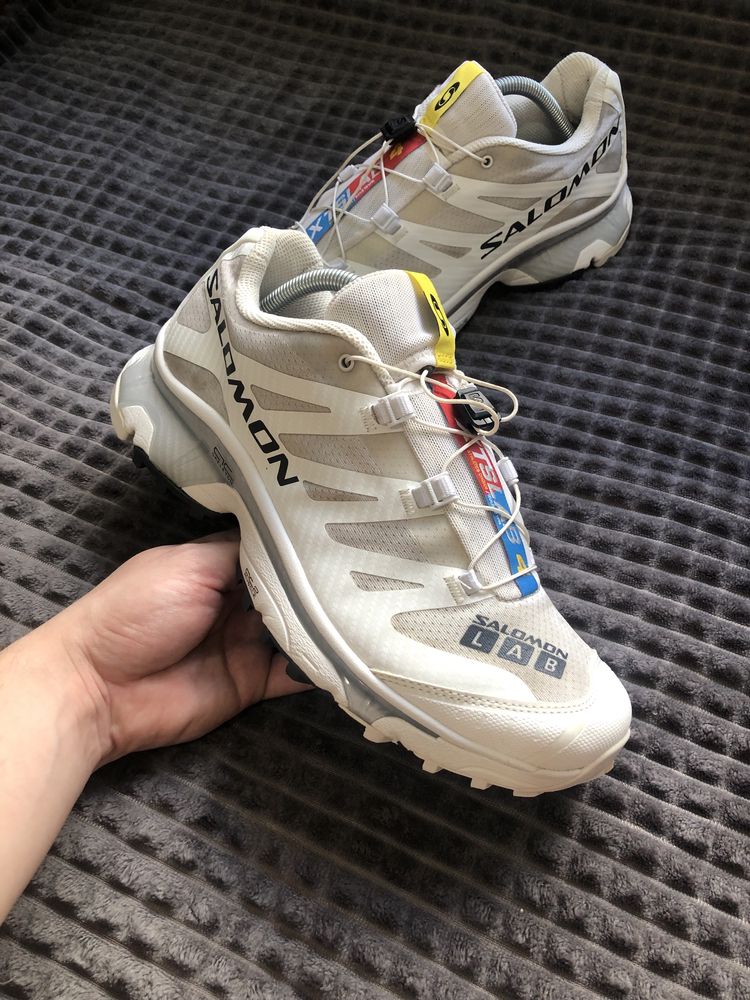 SALOMON XT-4 Lab (42.5-43) OG трекинговые мужские кроссовки белые сетк