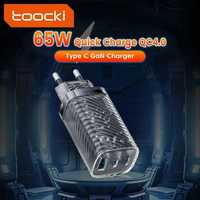 Універсальна зарядка Toocki 65W QC4.0! зарядний пристрій 65Вт