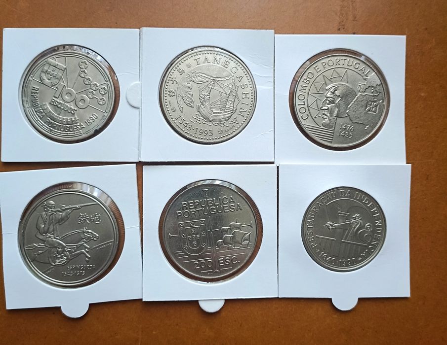 Lote de 6 moedas