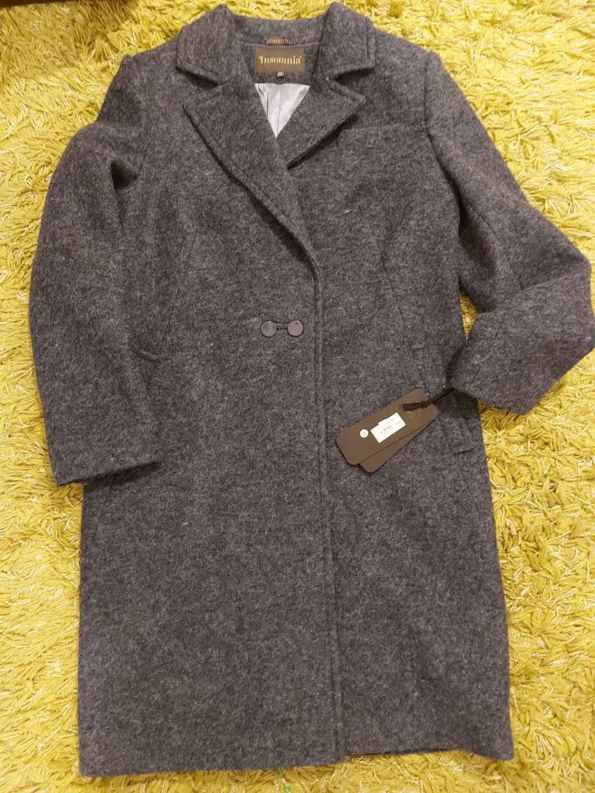 Пальто кашемірове оверсайз, розмір М, колір графіт