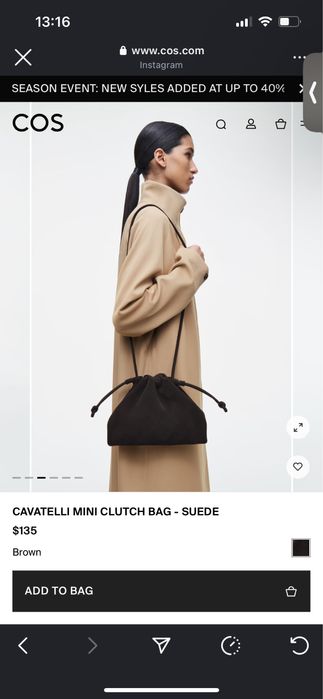 Сумка COS. Оригінал
