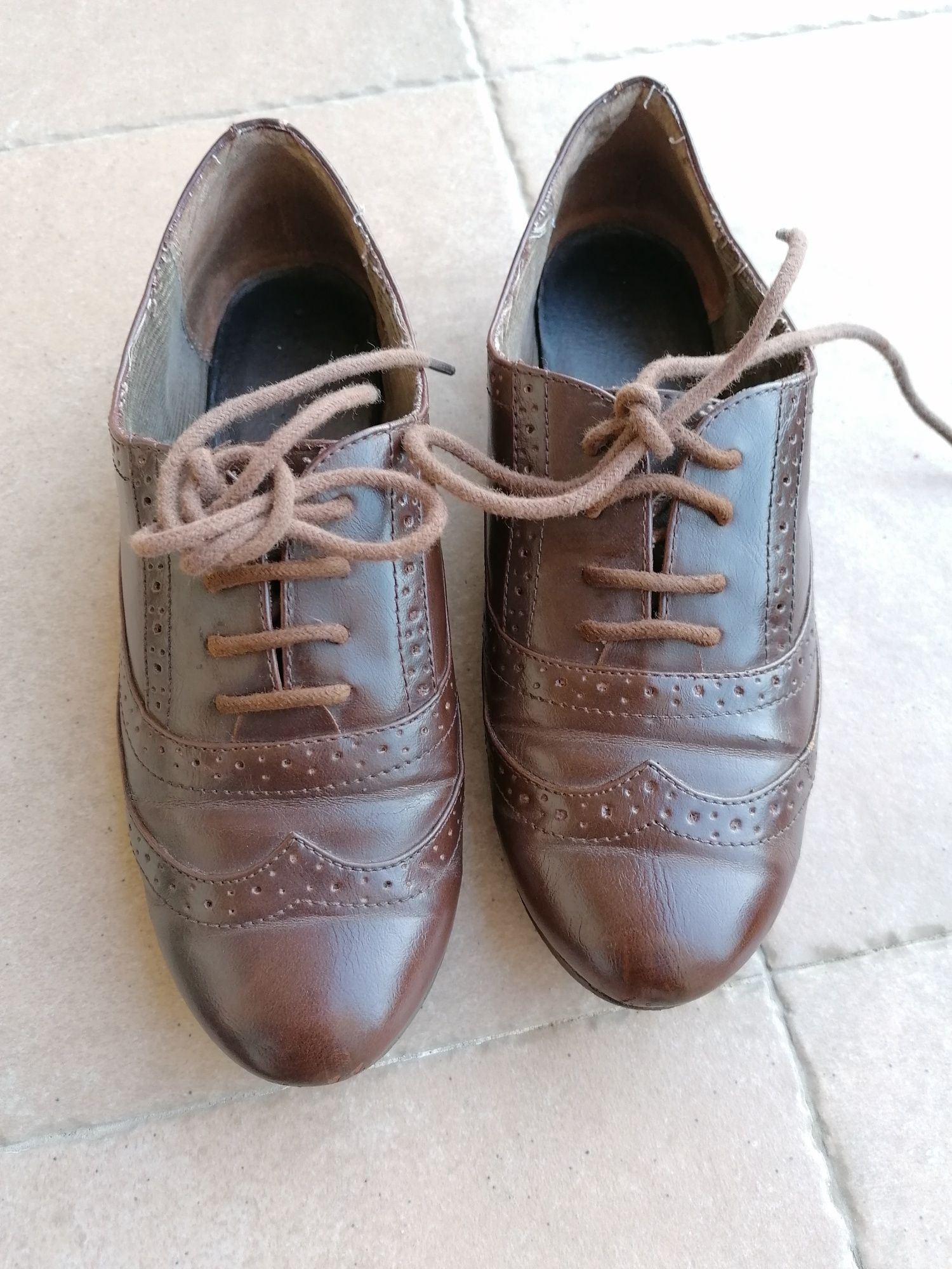 Sapatos oxford pele genuina castanho Aldo 37