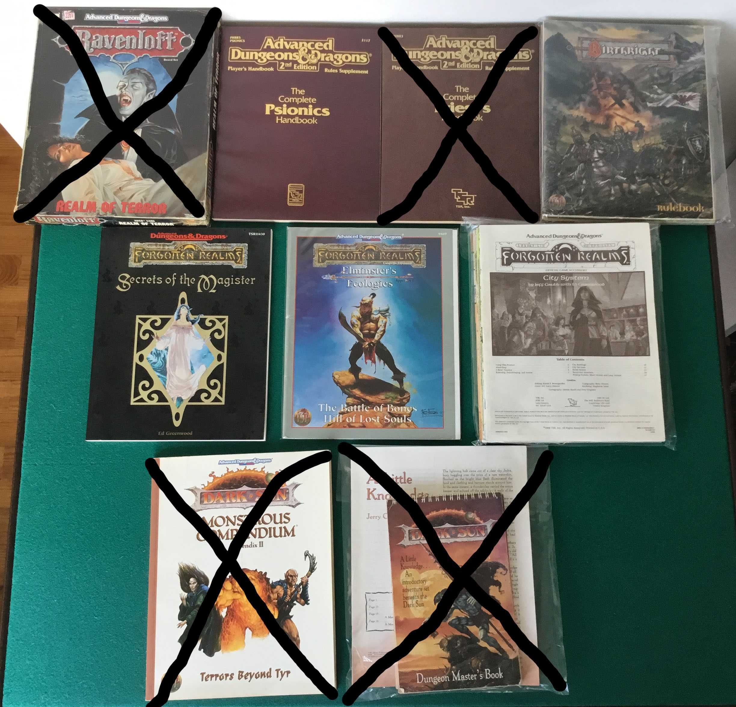 Dungeons & Dragons RPG / AD&D (2.ª edição) e D&D (3.ª edição)