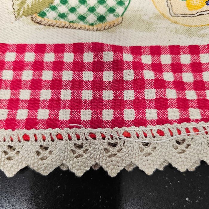 Pano de loiça c/ Croché