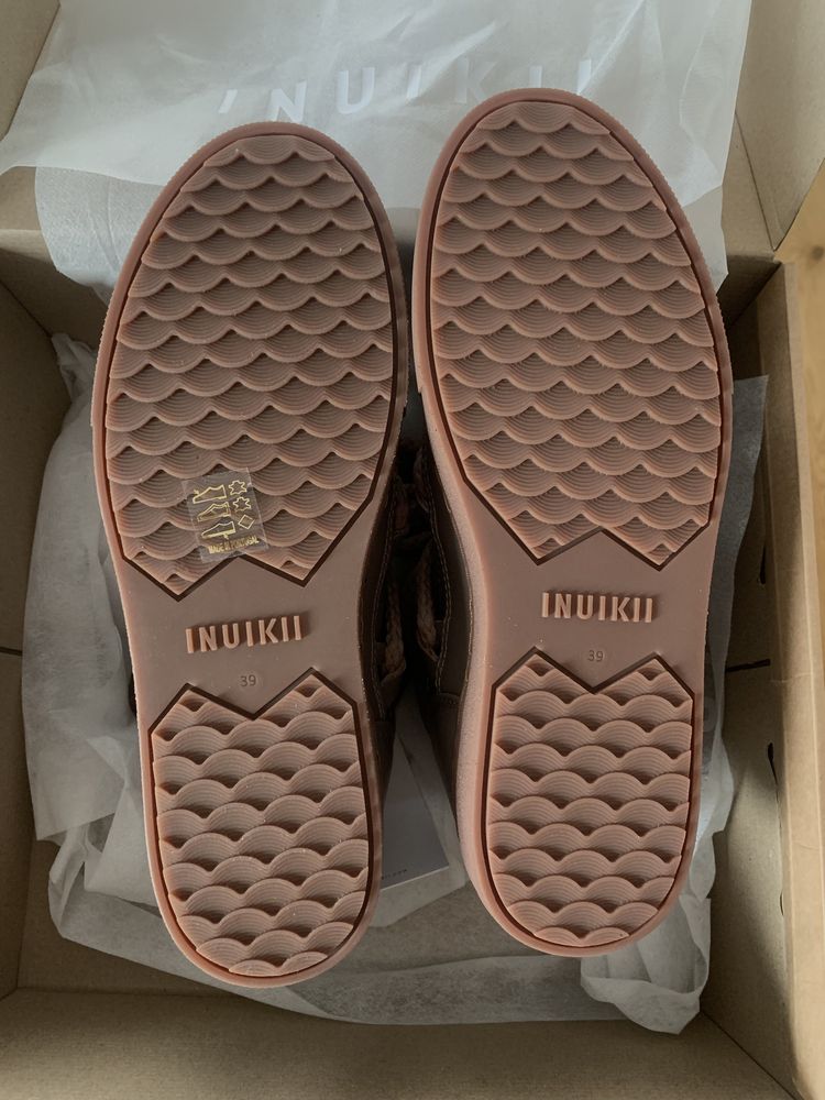 Buty zimowe inuikii taupe 36/37/38/39/40/41 plaskie/koturny emu