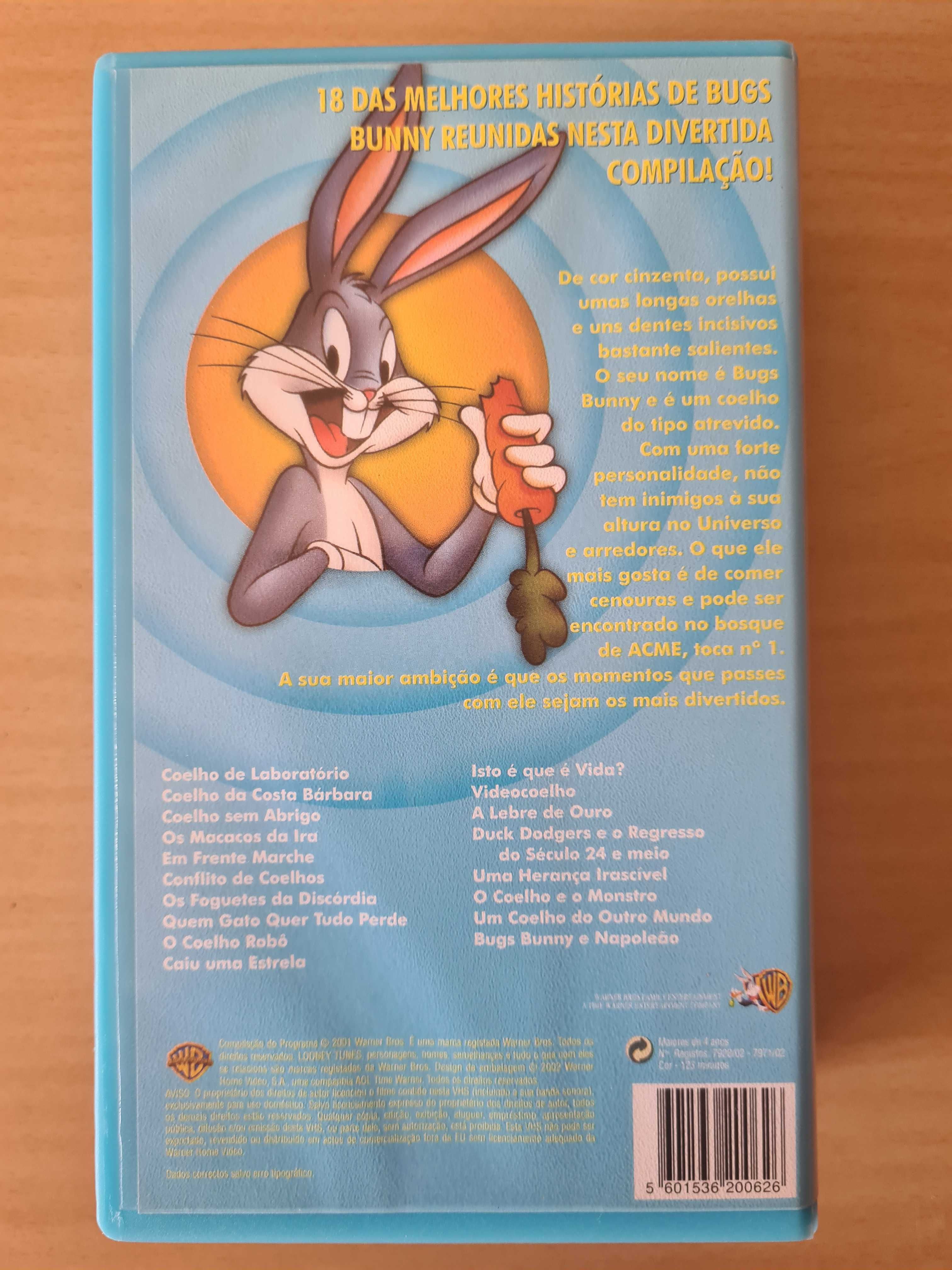 1 pack VHS com desenhos animados da coleção "Espectáculo Bugs Bunny"