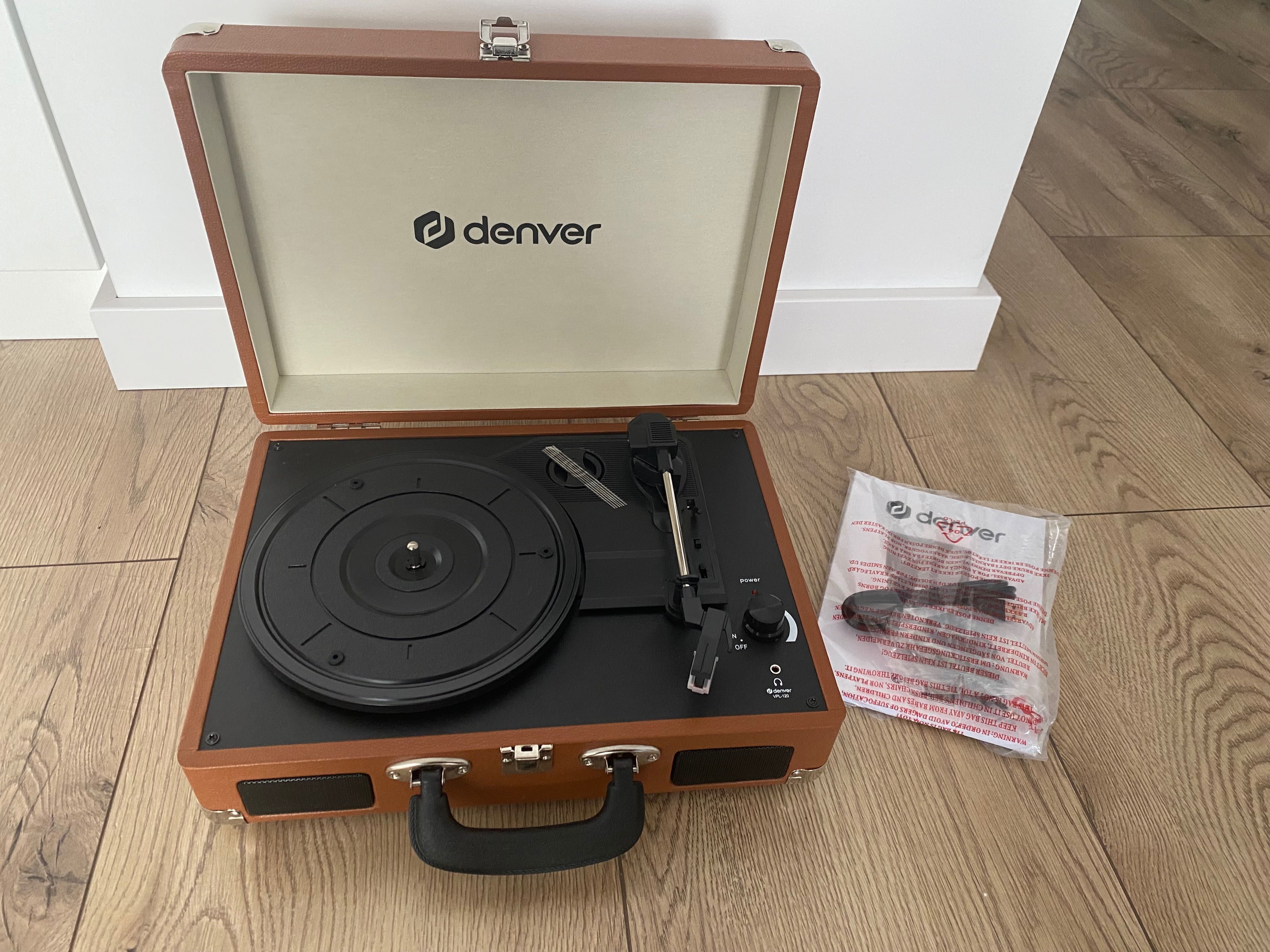 Gramofon DENVER VPL-120 Brązowy