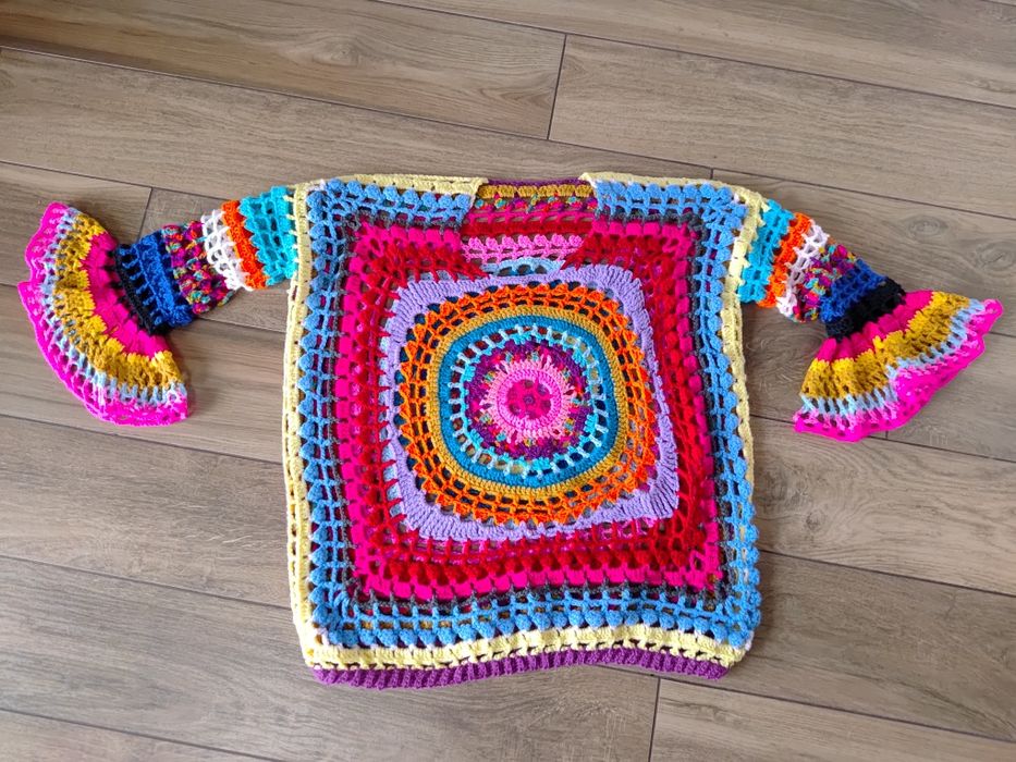 Sweter damski handmade oversize