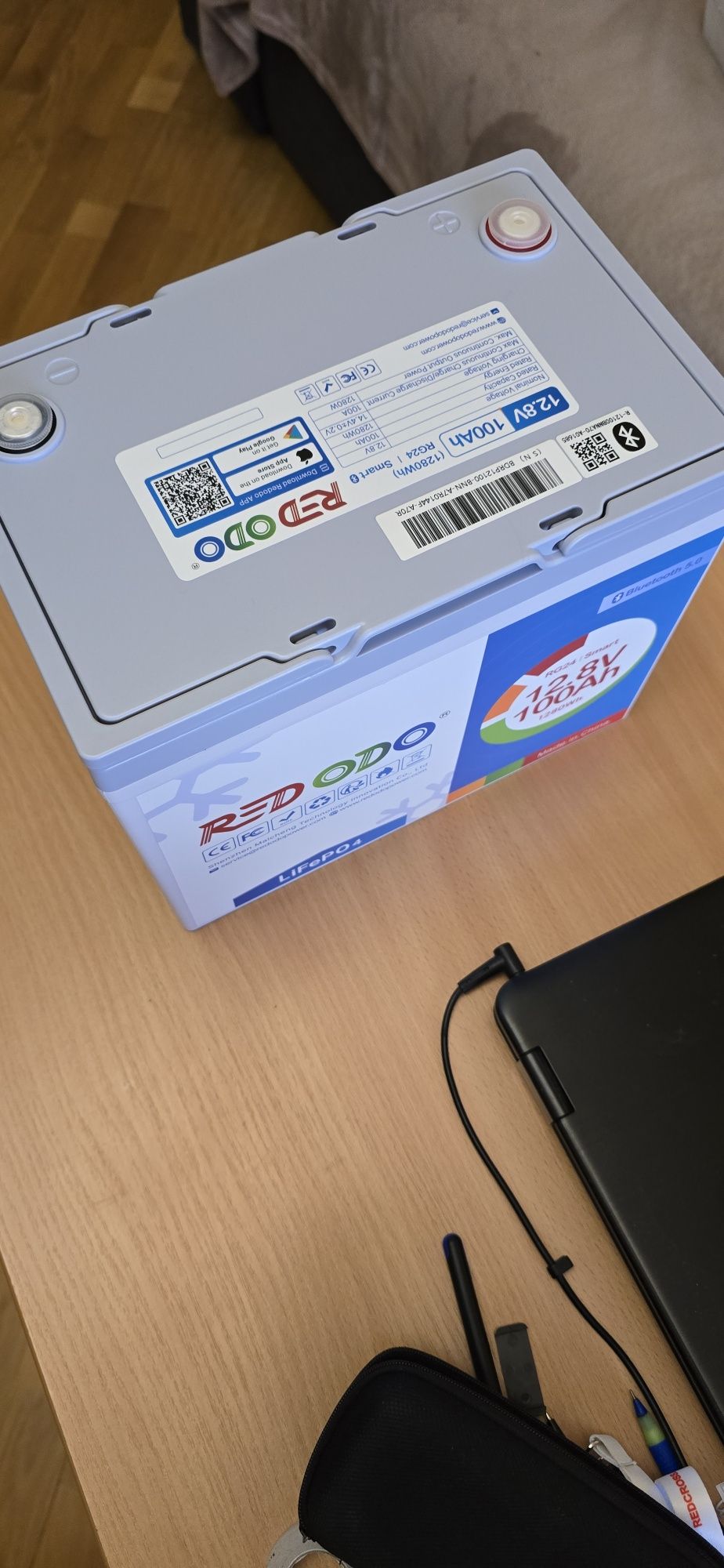 Акумулятор LiFePO4 літій залізо фосфатний 12V 100A Bluetooth Німеччина