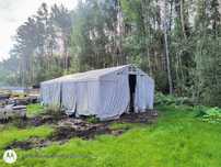Namiot magazyn zadaszenie wymiar 8 x 4.8 m