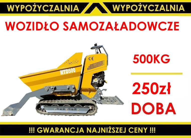Spalinowe Wozidło samo załadowcze na Gąsienicach 500kg HIT FILMY