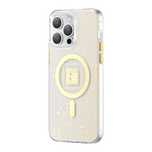 magnetyczne etui iphone 14 magsafe pqy geek series złote