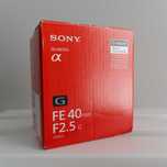 Об'єктив Sony FE 40mm f/2.5 G (SEL40F25G) та B+W MRC nano фільтр