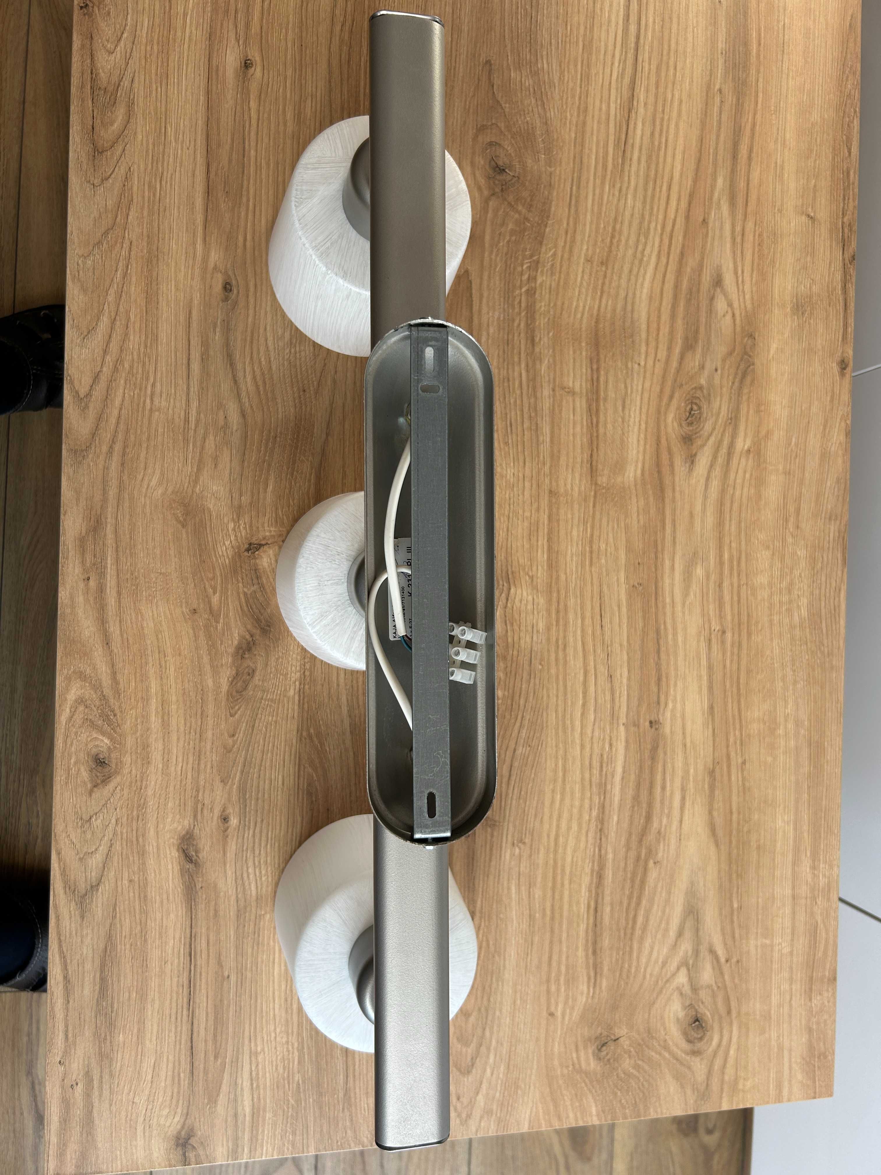 Lampa Sufitowa 3-Punktowa KAJA K-3215 Satyna Klosze Szkło