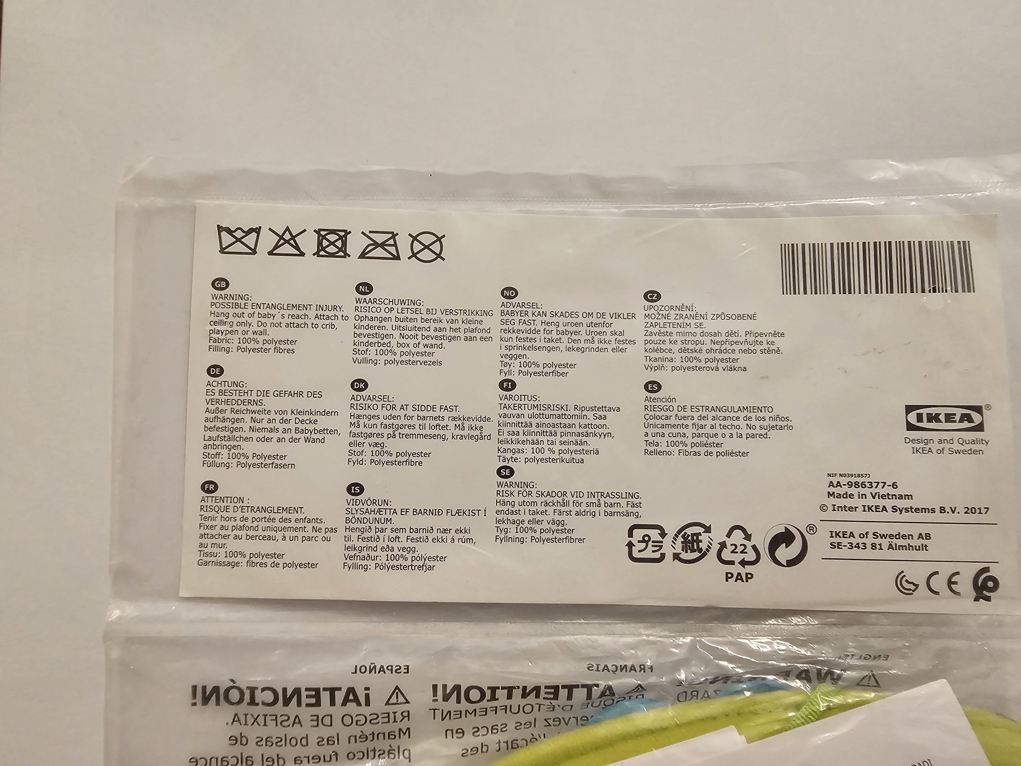 Karuzelka do łóżeczka Ikea
