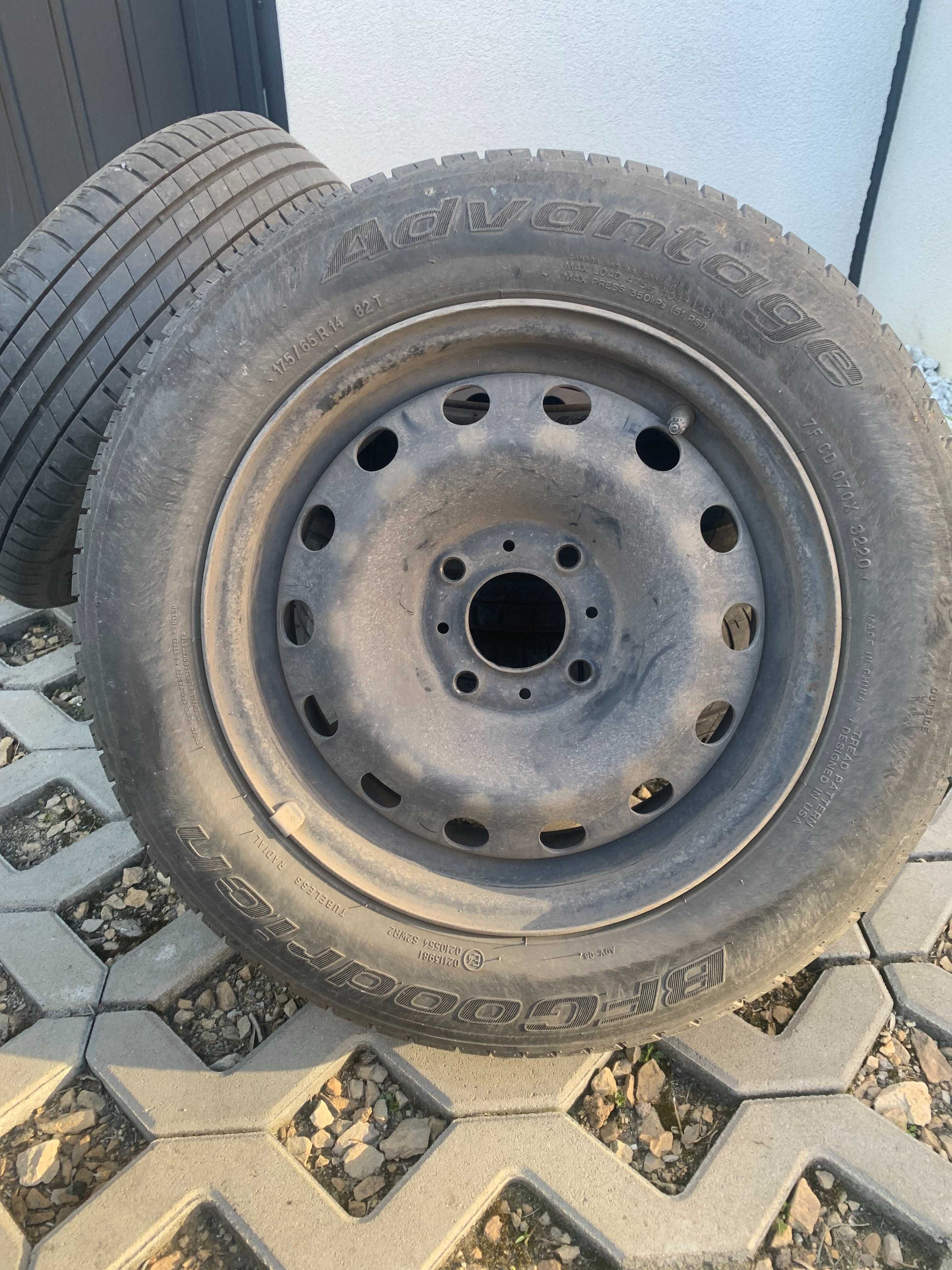 felgi stalowe z oponami letnimi R14