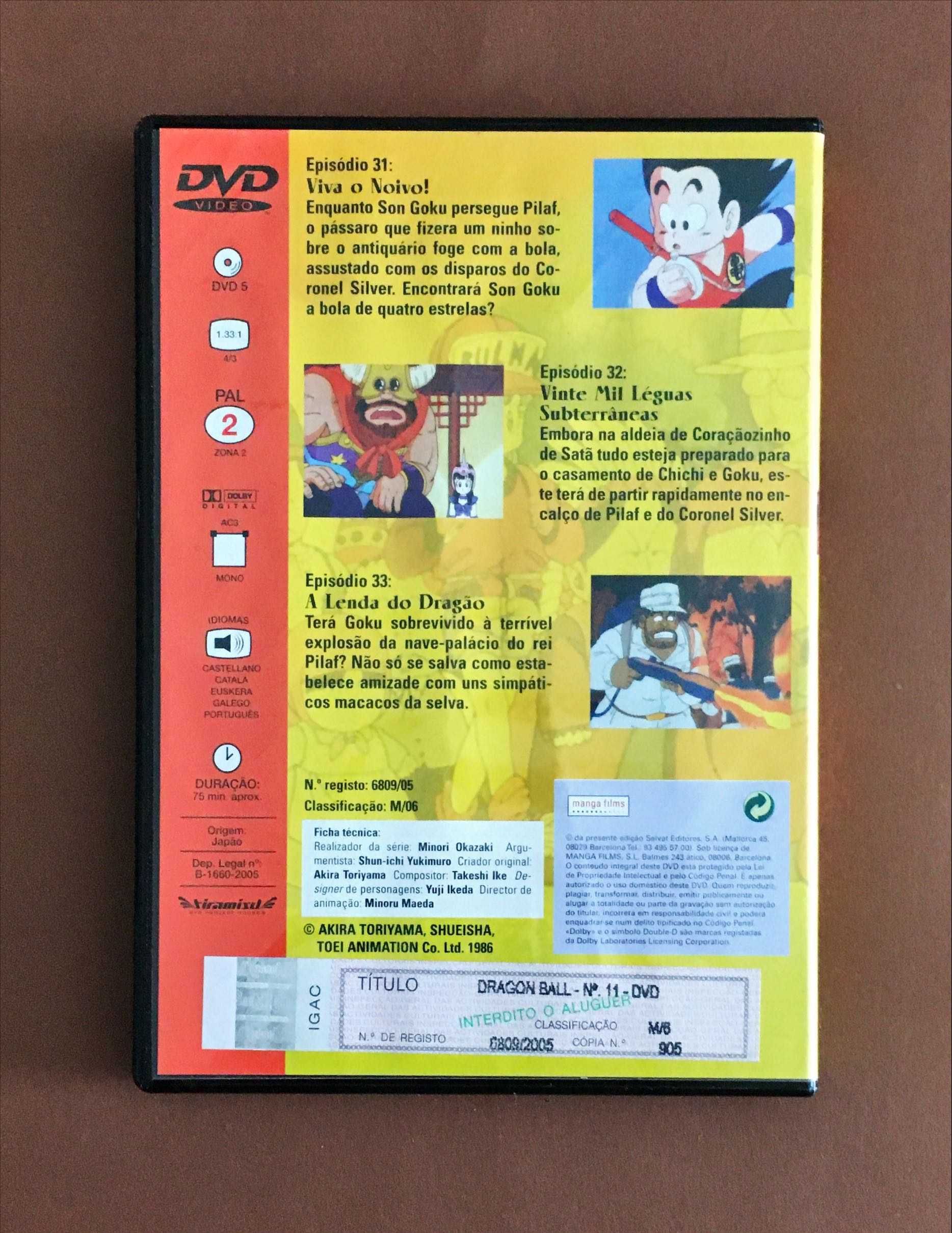 FILME SÉRIE DVD Dragon Ball 11 DVD’s da Temporada 1 Salvat Editores