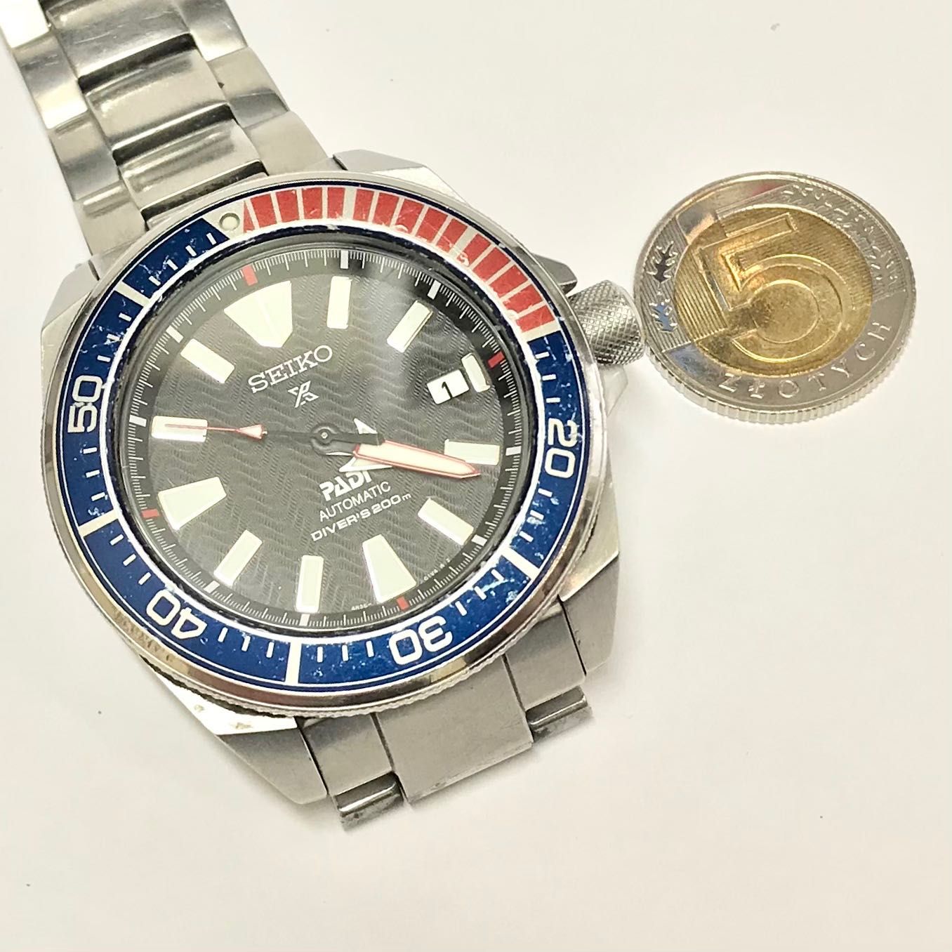 SEIKO Prospex Padi Turtle Pepsi Automatic DIVER 200m Zegarek męski