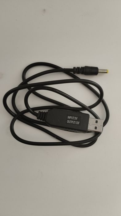 Кабель перетворювач напруги з 5в на 12в зі штекером 4.0*1.7 мм