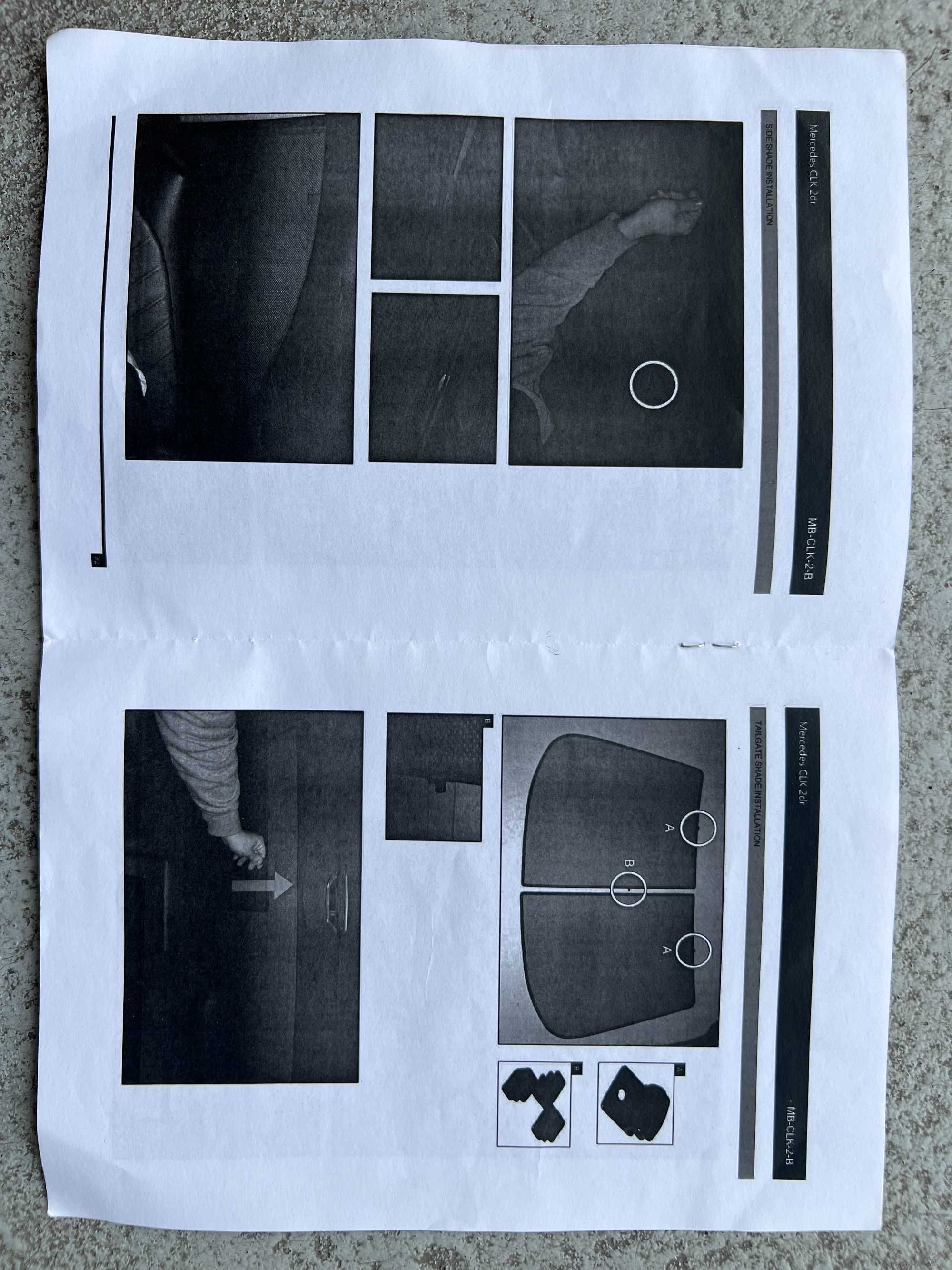 Cortinas de vidros para Mercedes CLK