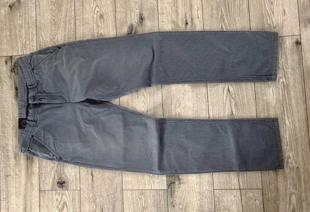 HOUSE spodnie materiałowe XXL szare w kratkę