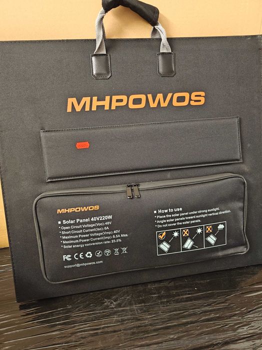 Przenośny panel słoneczny MHPOWOS  40V 220W